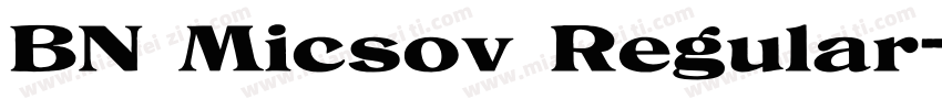 BN Micsov Regular字体转换